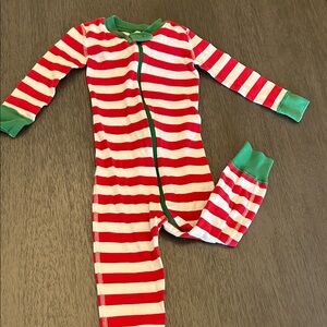 Hanna Andersson Red and White Striped Kids Pajamas
